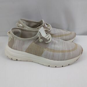 Hey Dude Sirocco Slip On Shoes Sneakers Neutral Beige Comfort Casual Women's 7